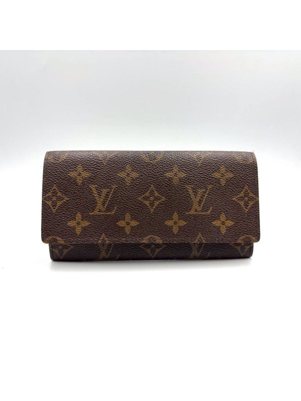 Louis Vuitton Credit Portefeuille Monogram Leather Brown Bifold Wallet